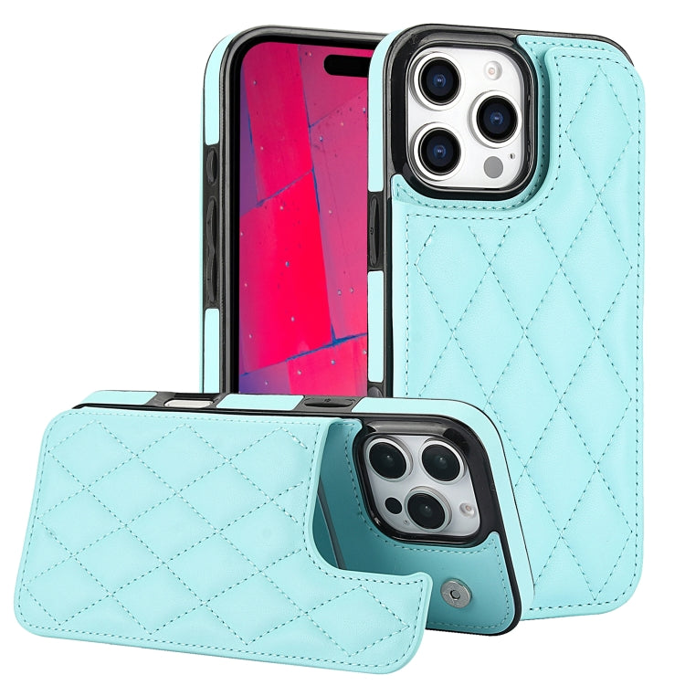 Funda para teléfono de cuero PU rombal con doble hebilla