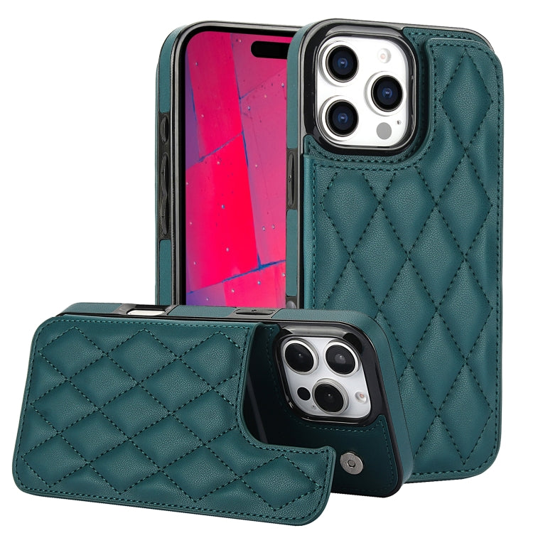 Funda para teléfono de cuero PU rombal con doble hebilla