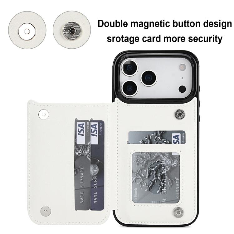 Funda para teléfono de cuero PU rombal con doble hebilla