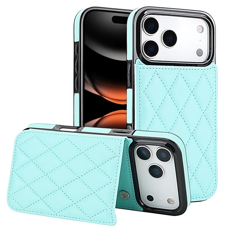 Funda para teléfono de cuero PU rombal con doble hebilla