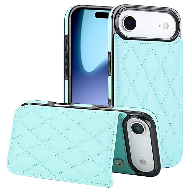 Funda para teléfono de cuero PU rombal con doble hebilla