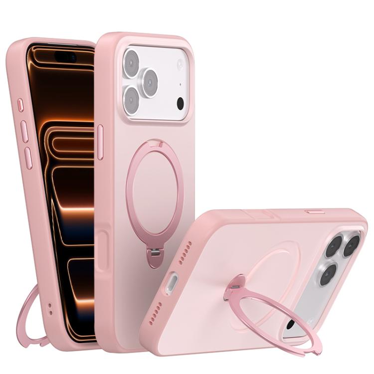 Contrast Color Rotation Holder Magsafe Phone Case