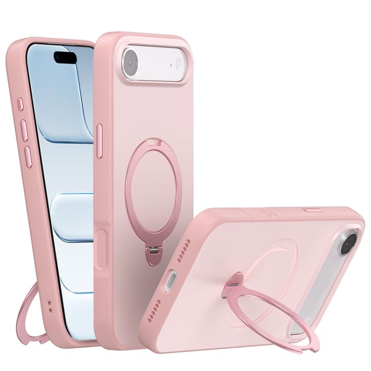 Contrast Color Rotation Holder Magsafe Phone Case