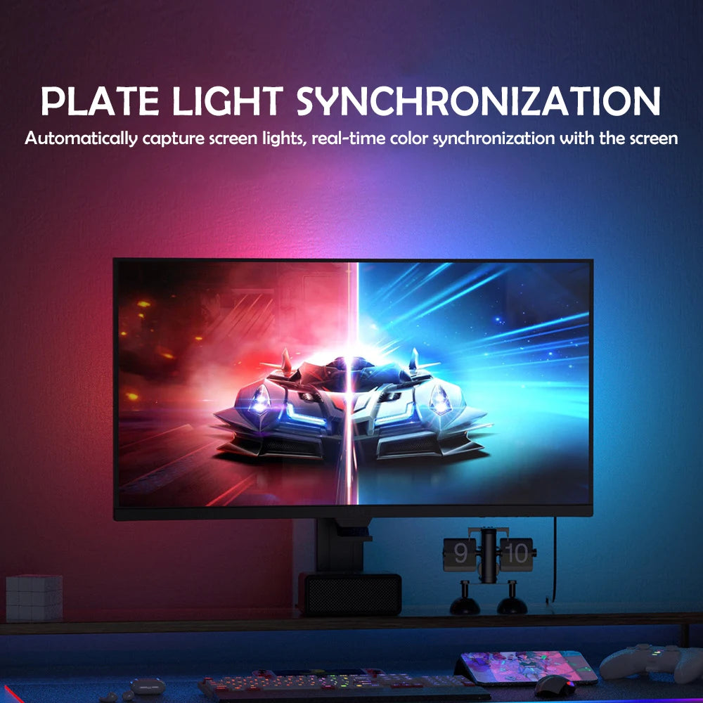 Tira LED RGB Gaming para Monitor con Sincronización Musical