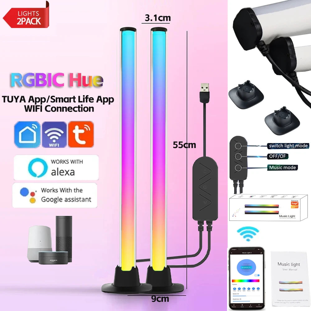 Lámpara LED RGB WiFi con Control de Música
