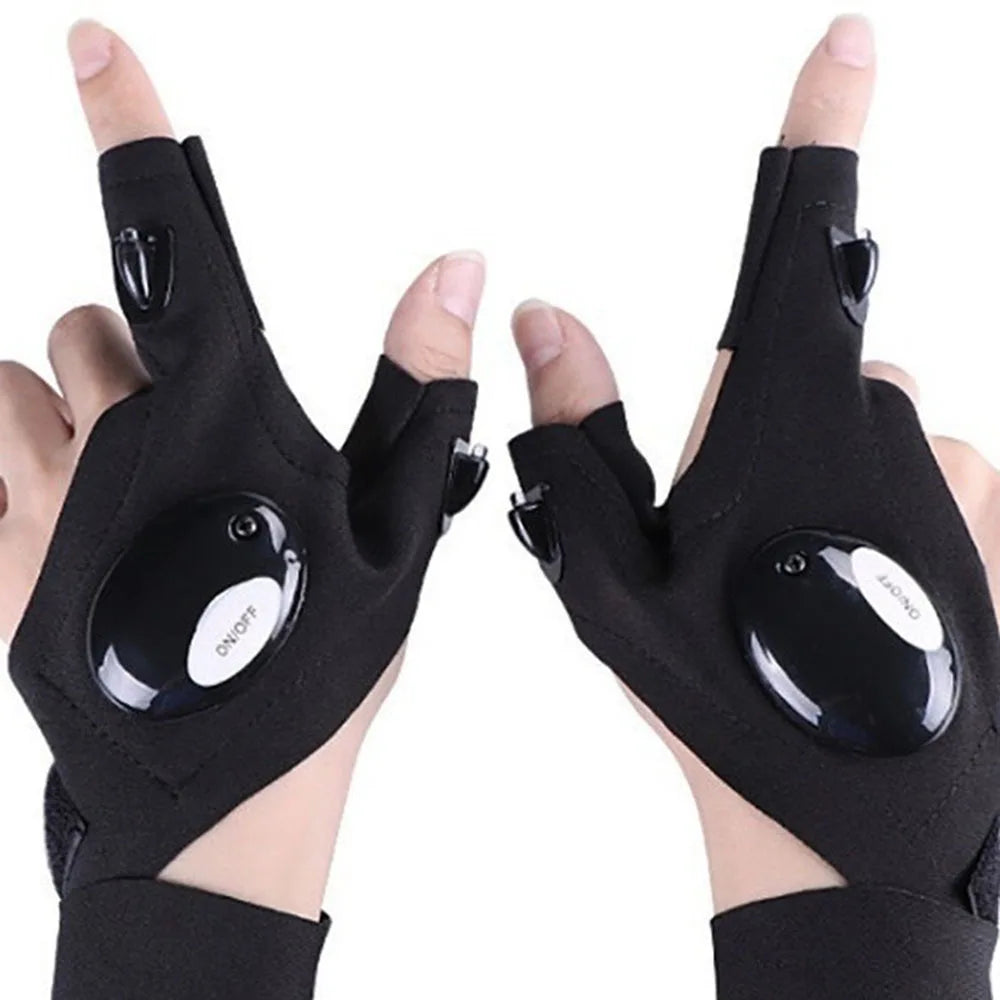 Guantes con linterna LED integrada