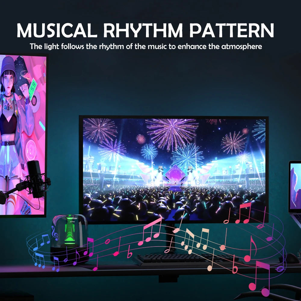Tira LED RGB Gaming para Monitor con Sincronización Musical