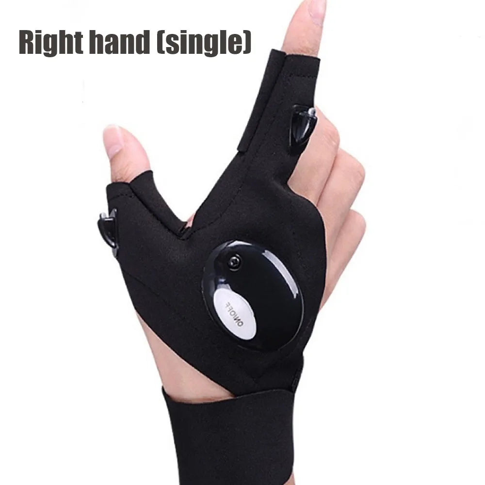 Guantes con linterna LED integrada