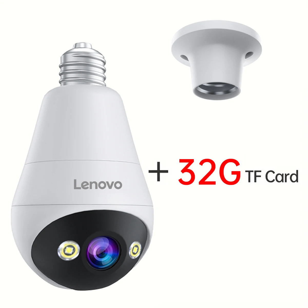 Cámara de Seguridad WiFi Lenovo 3MP con Visión Nocturna y Audio Bidireccional