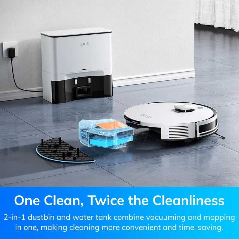 ILIFE A30 PRO Robot Aspirador 5000Pa con Mopa y Autovaciado
