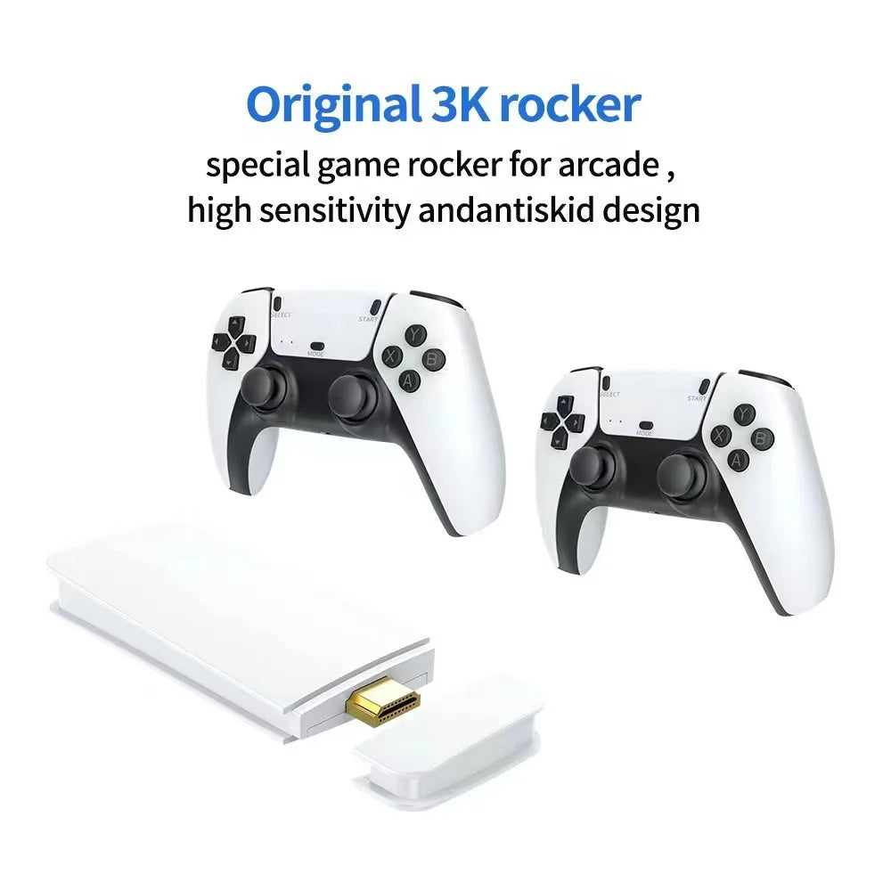 Consola Retro M15 Game Stick 4K con 20.000 Juegos y 2 Mandos