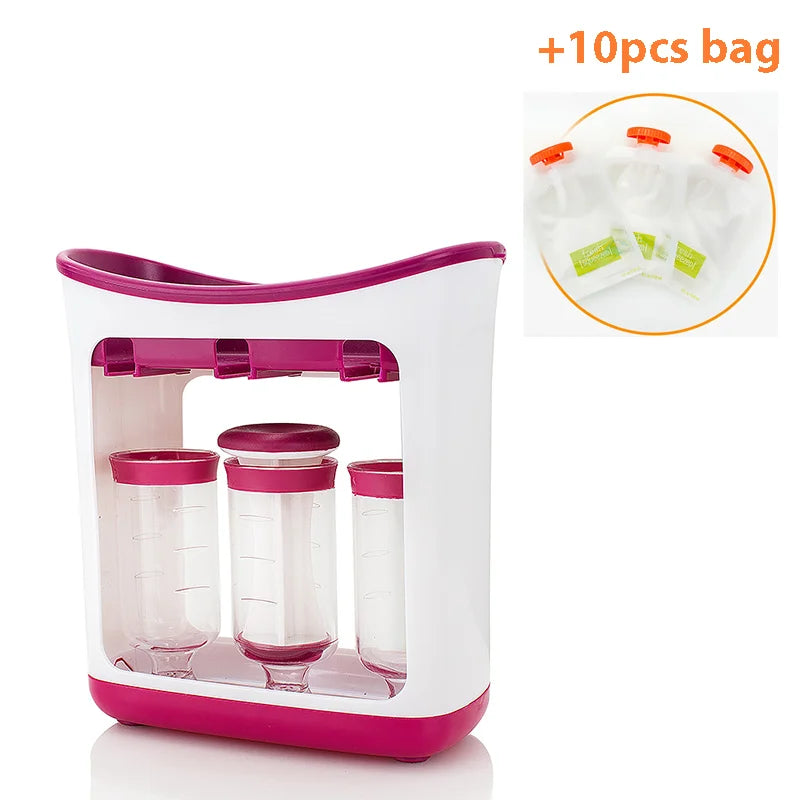Máquina para papillas de bebé con 10 bolsas