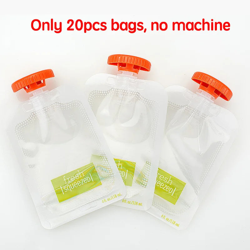 Máquina para papillas de bebé con 10 bolsas