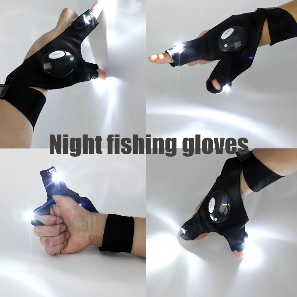 Guantes con linterna LED integrada