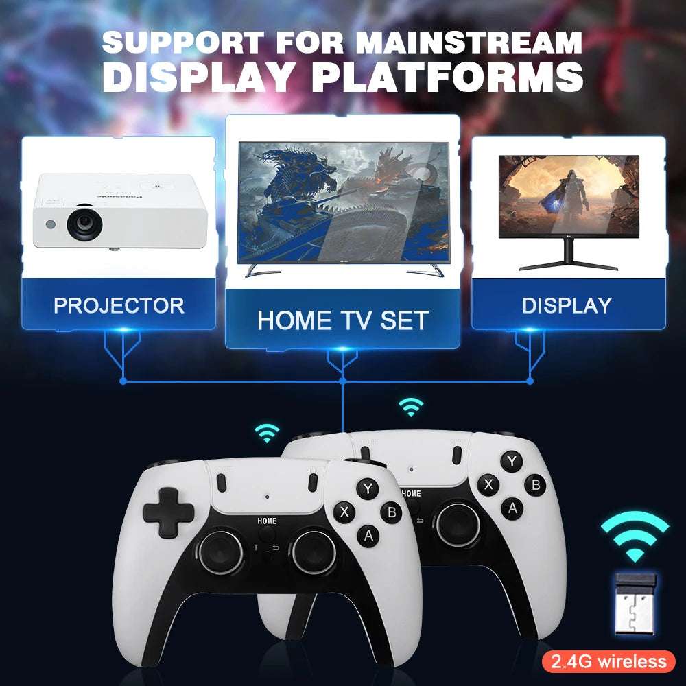 Consola Retro M15 Game Stick 4K con 20.000 Juegos y 2 Mandos