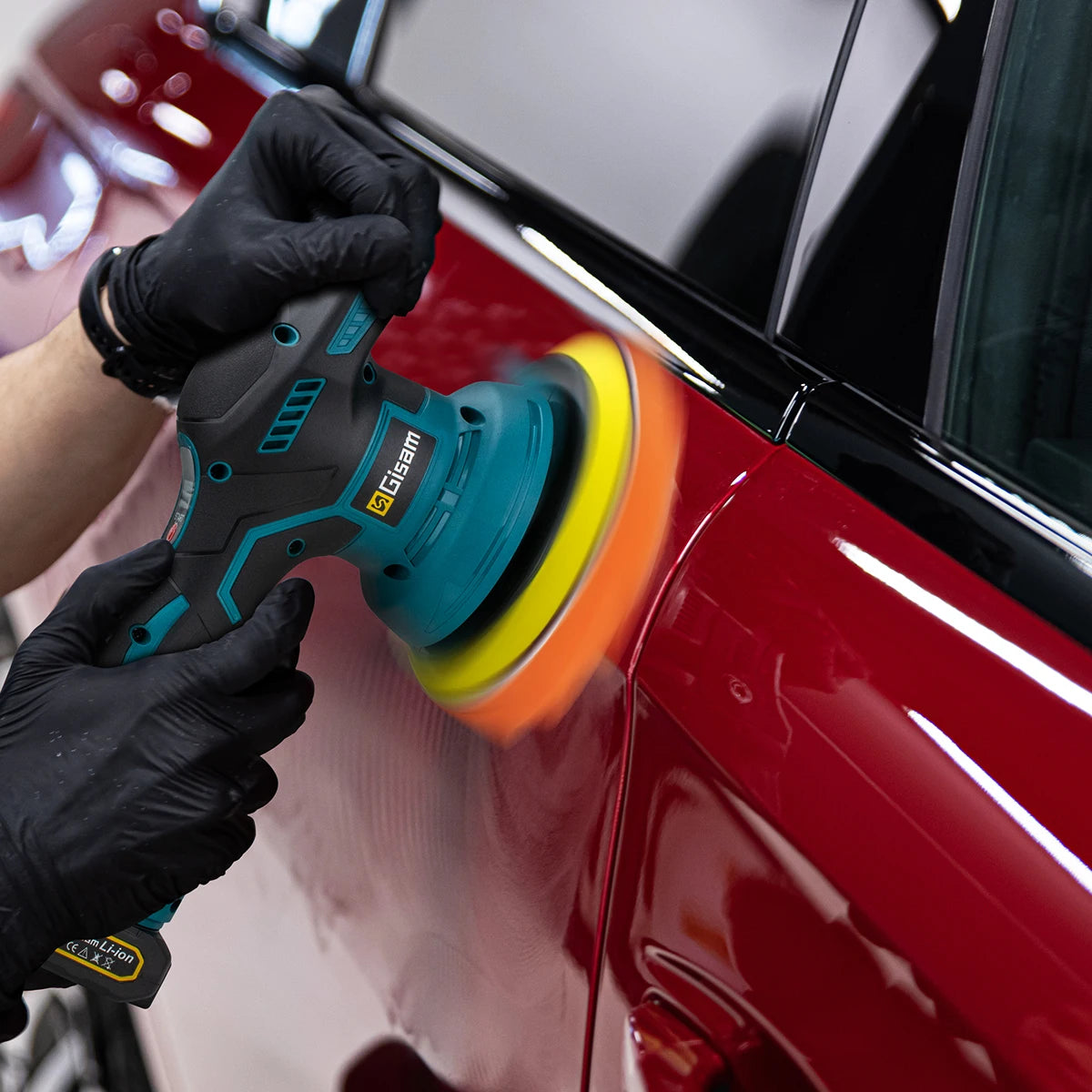 Pulidora de coche inalámbrica – 8 velocidades, 18V, profesional y portátil