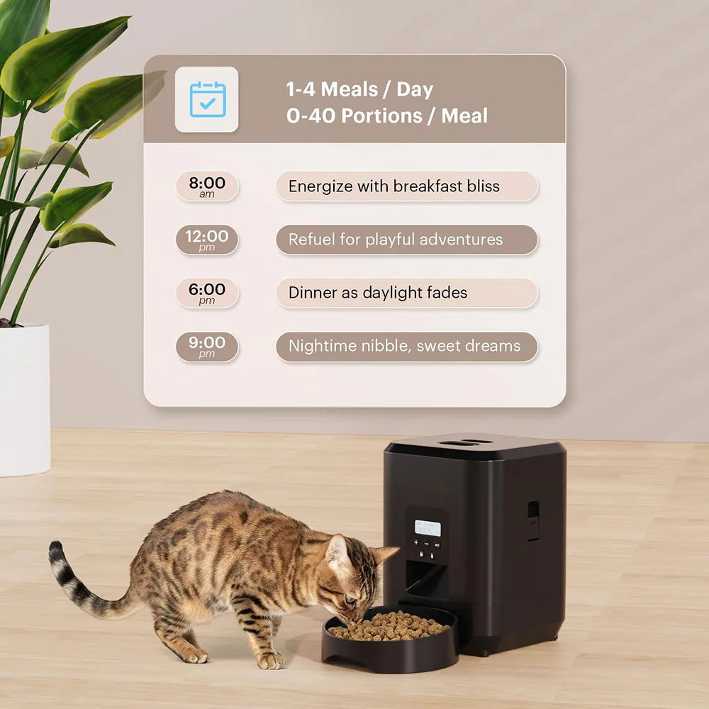 Alimentador Automático para Perros y Gatos con Temporizador