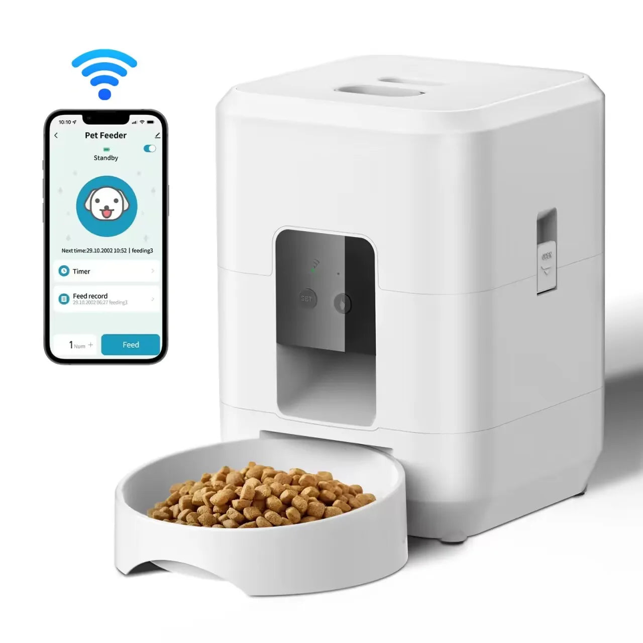 Alimentador Automático para Perros y Gatos con Temporizador