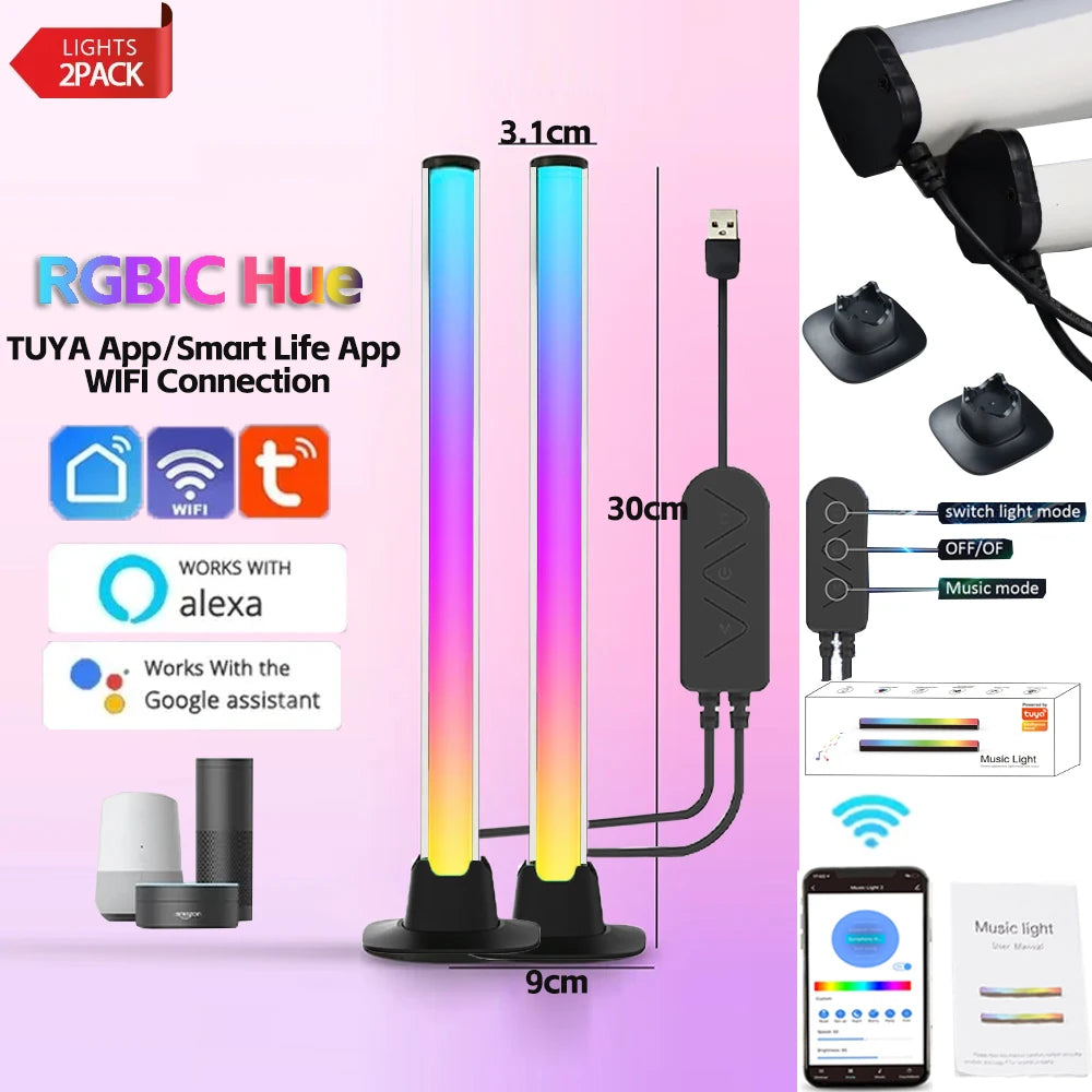 Lámpara LED RGB WiFi con Control de Música