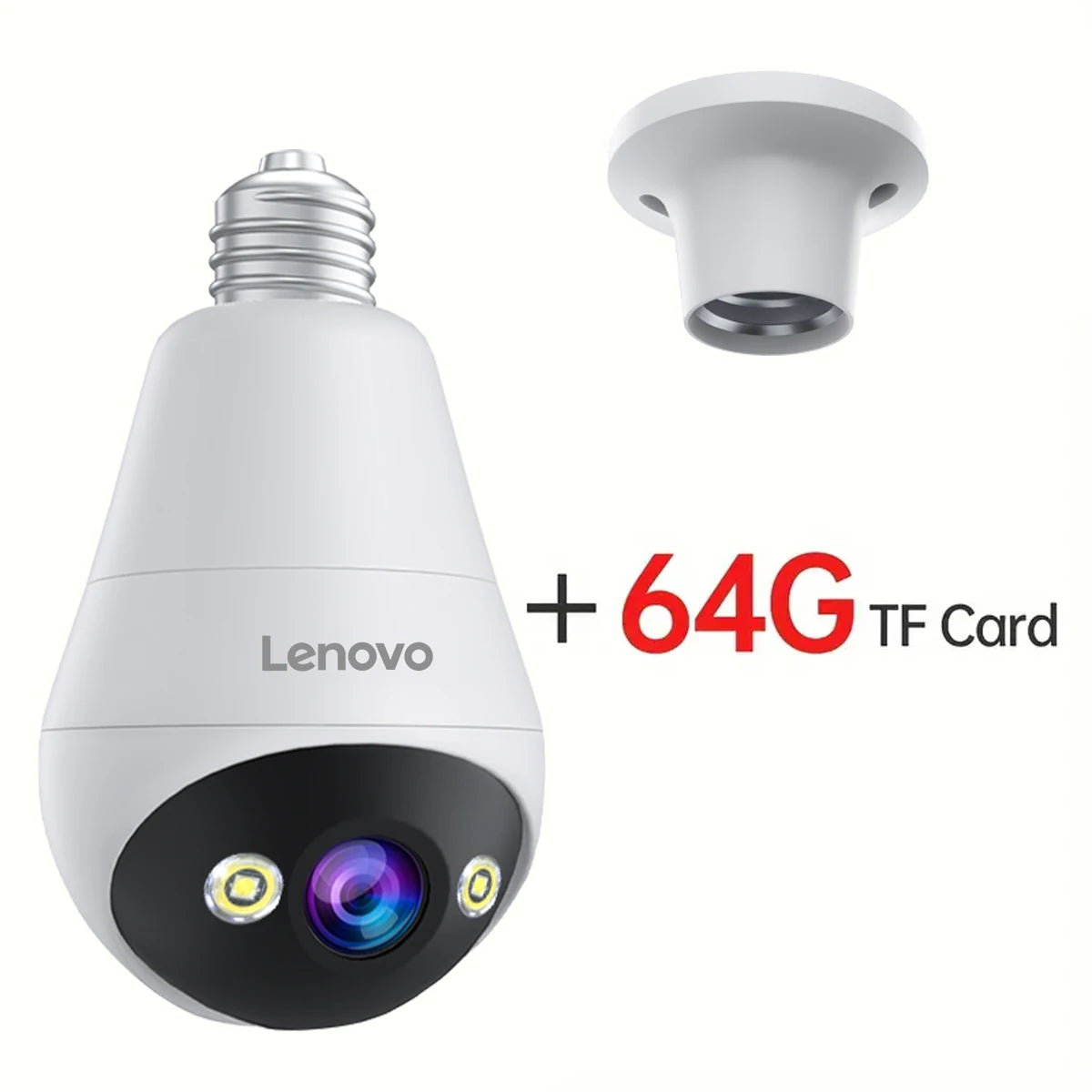 Cámara de Seguridad WiFi Lenovo 3MP con Visión Nocturna y Audio Bidireccional