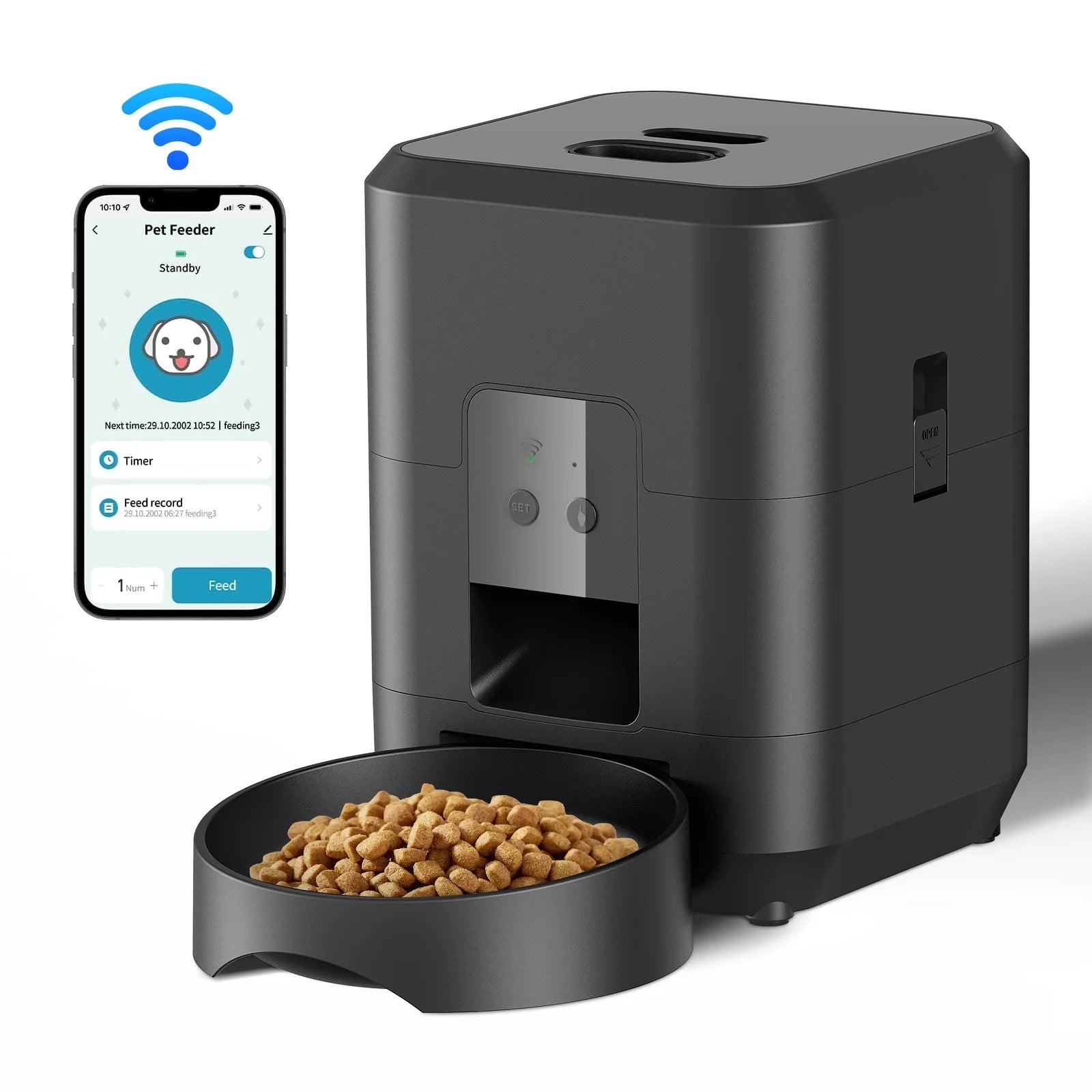 Alimentador Automático para Perros y Gatos con Temporizador