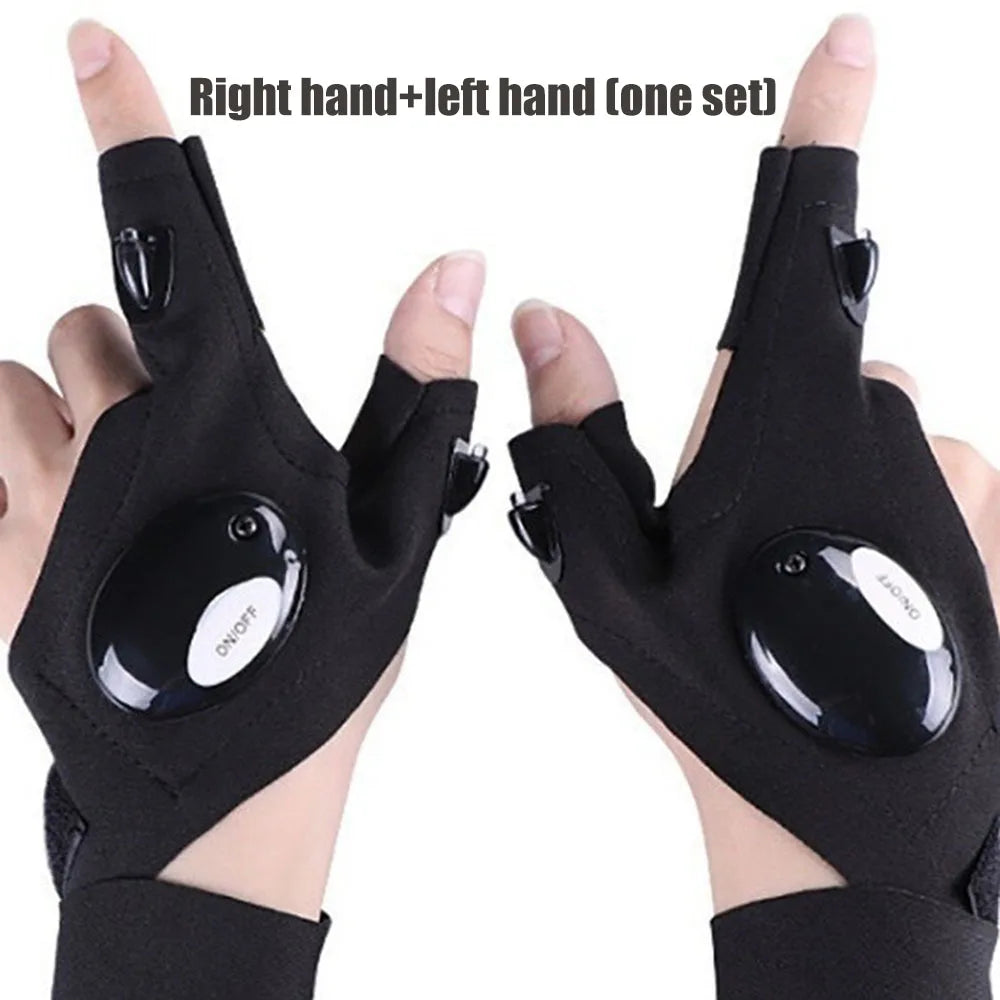 Guantes con linterna LED integrada