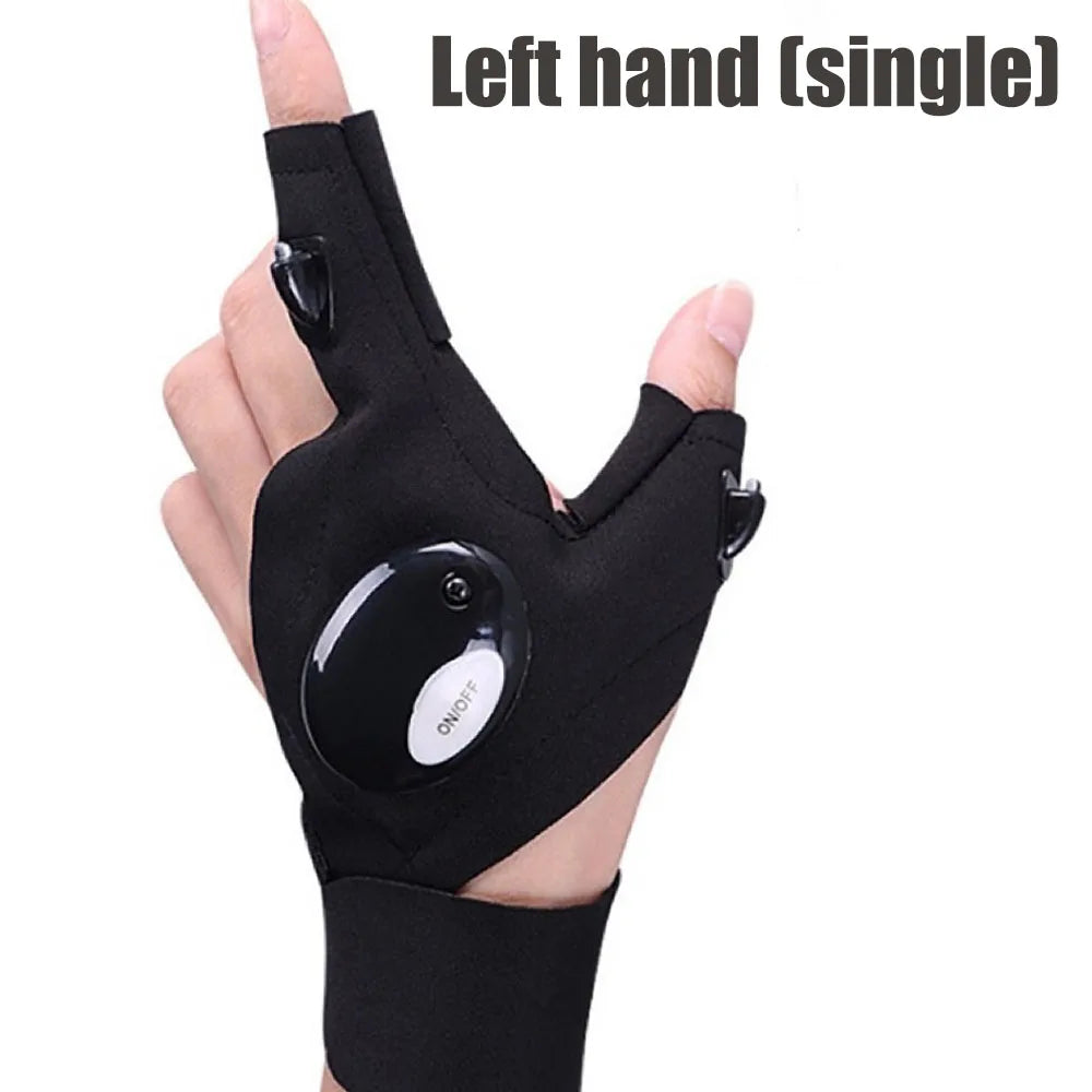 Guantes con linterna LED integrada