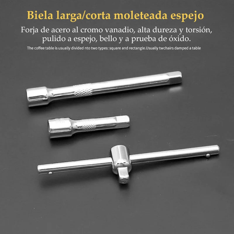 Kit de Herramientas Mecánicas 46 Piezas – Maletín Completo